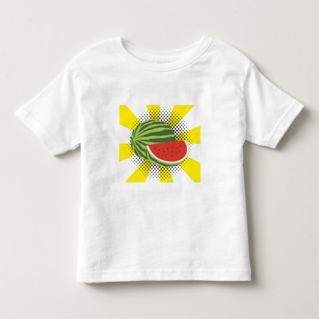 Camiseta Infantil Design de Fruta de melancia (Frente)