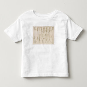 Camiseta Infantil Design de madeira persa e turco da coluna, 'de A
