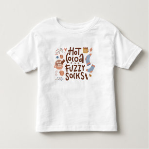 Camiseta Infantil Design de Meias de cacau quente e Felpudo