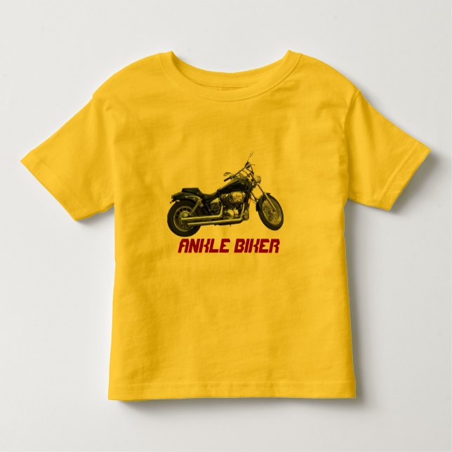 Camiseta Infantil Design de motocicleta do Ankle Biker (Frente)