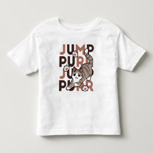 Camiseta Infantil Design de Salto de Gato Reprodutivo - Trabalho de 