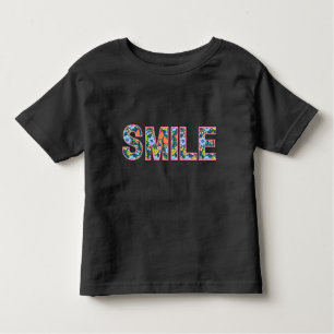 Camiseta Infantil Design de sorriso moderno bonito