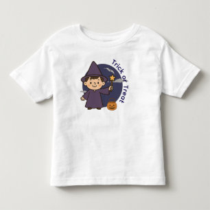 Camiseta Infantil Design de Tratamento ou Trick do Assistente Adoráv
