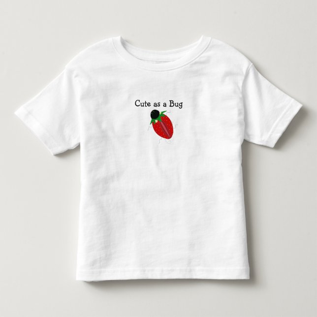 Camiseta Infantil Design do Bug da Morango (Frente)