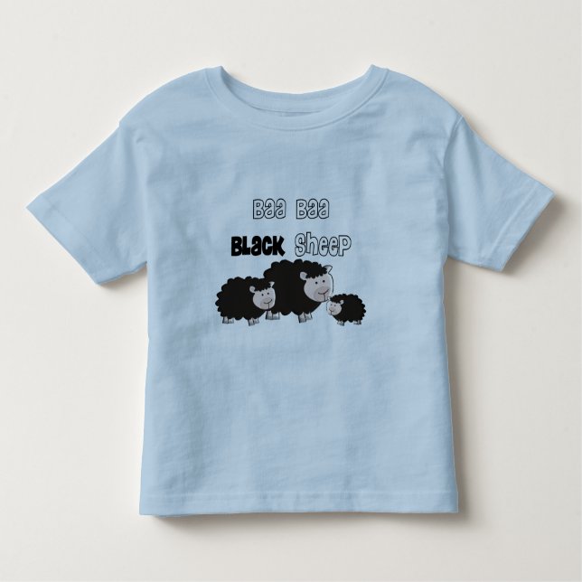 Camiseta Infantil Design do "ovelhas negras das ovelhas negras do (Frente)