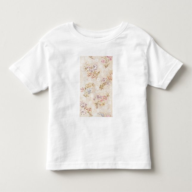 Camiseta Infantil Design floral com peônias, lírios e rosas para S (Frente)