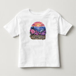 Camiseta Infantil Design Floral do Estado do Tennessee