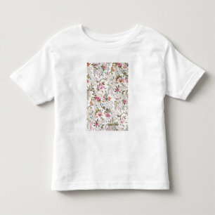 Camiseta Infantil Design floral para o material de seda com fluxo