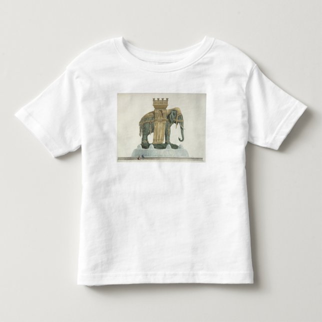 Camiseta Infantil Design para a fonte do elefante (Frente)