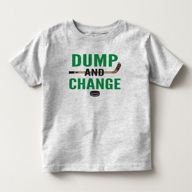 Camiseta Infantil Despejo Verde e Mudança de Hóquei (Frente)