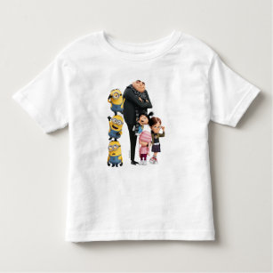 Camiseta Infantil Desprezível   Miniações, Gru e Raparigas