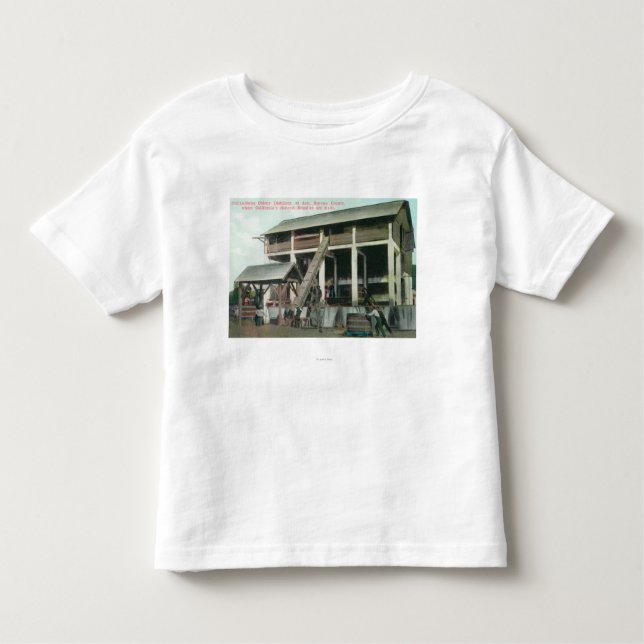 Camiseta Infantil Destilaria da aguardente da colônia do (Frente)
