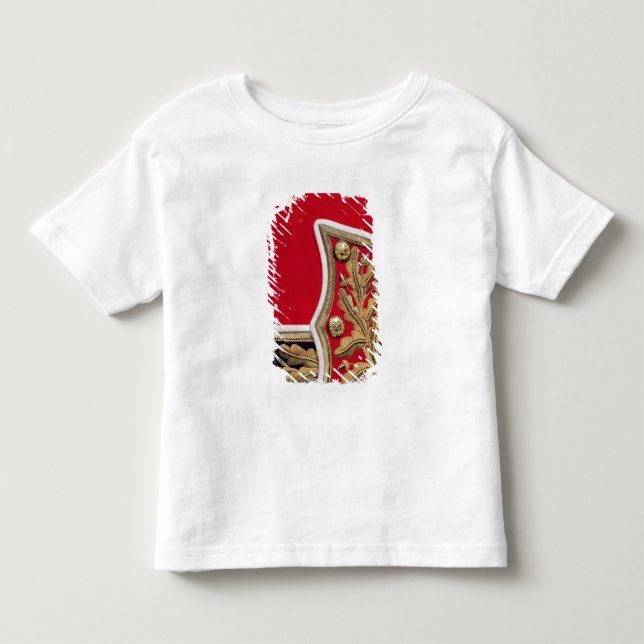 Camiseta Infantil Detalhe da Capa de um uniforme do exército (Frente)