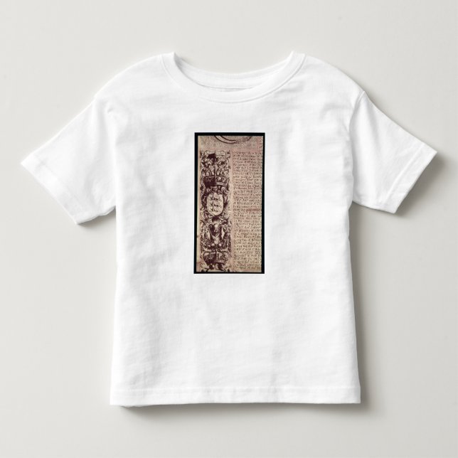 Camiseta Infantil Detalhe da margem da mão esquerda (Frente)