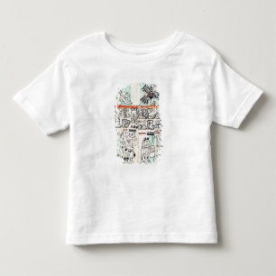 Camiseta Infantil Detalhe de um códice maia
