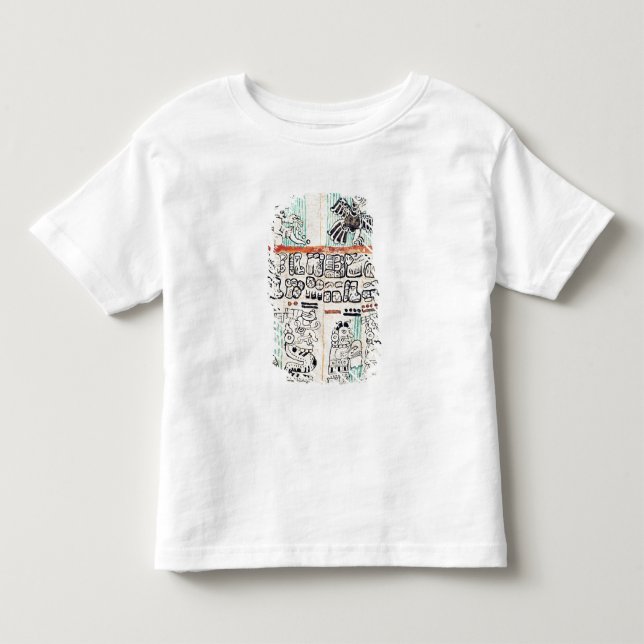 Camiseta Infantil Detalhe de um códice maia (Frente)