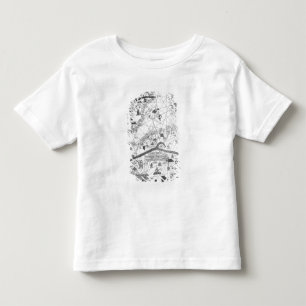 Camiseta Infantil Detalhe do atlas Catalan, 1375