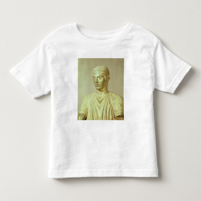 Camiseta Infantil Detalhe do Charioteer de Delphi, c.470 BC (Frente)