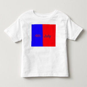 Camiseta Infantil Dia americano vermelho preto 4 de julho adicionar