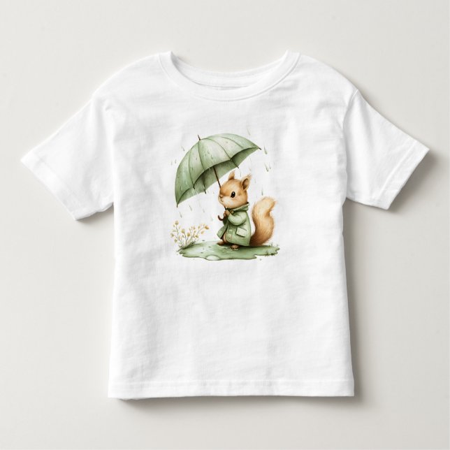 Camiseta Infantil Dia chuvoso (Frente)