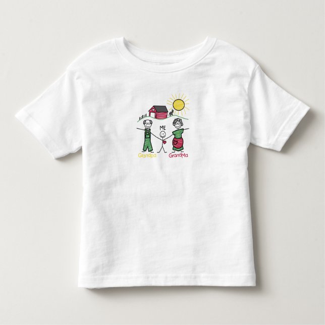 Camiseta Infantil Dia com o dos Avós - (Frente)