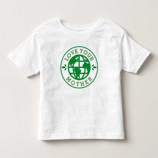 Camiseta Infantil Dia da Terra | Ame a sua mãe (Frente)