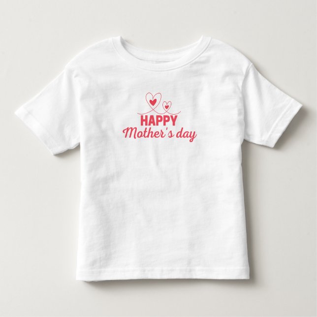 Camiseta Infantil Dia de as mães Feliz (Frente)