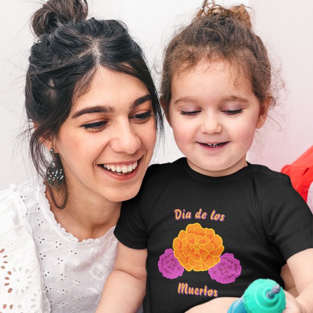 Camiseta Infantil Día de los Muertos Marigold Trio (Criador carregado)