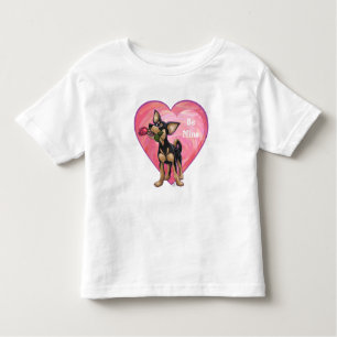 Camiseta Infantil Dia de os namorados Chihuahua