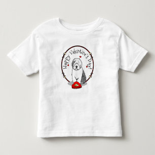 Camiseta Infantil Dia de os namorados - Cinza de Sheepdog 1 Cute