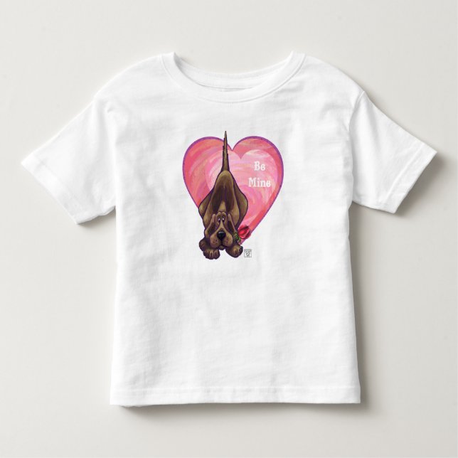 Camiseta Infantil Dia de os namorados de Cachorro (Frente)