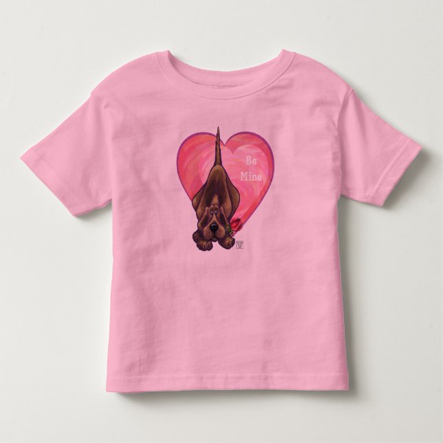 Camiseta Infantil Dia de os namorados de Cachorro (Frente)