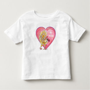 Camiseta Infantil Dia de os namorados de frango