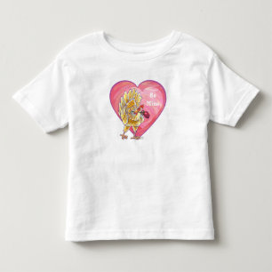 Camiseta Infantil Dia de os namorados de frango