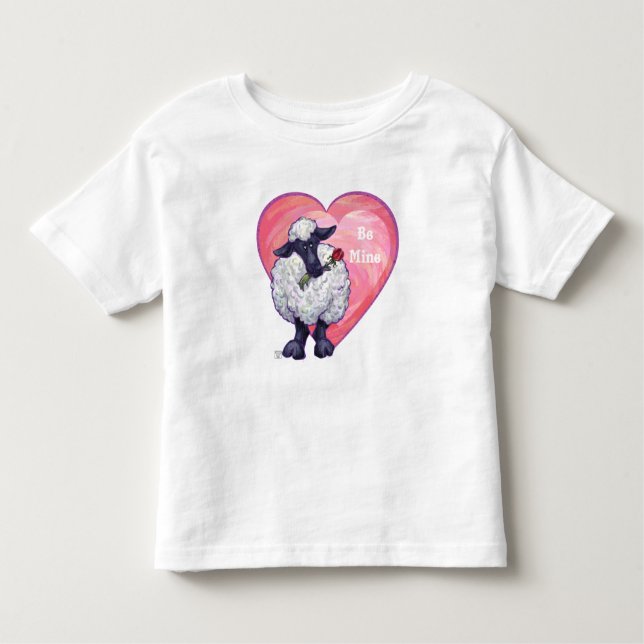 Camiseta Infantil Dia de os namorados de Ovinos (Frente)