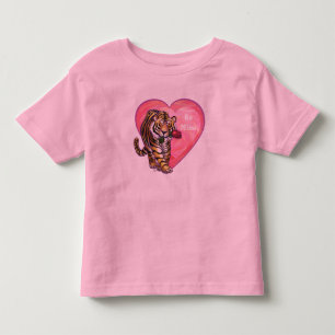 Camiseta Infantil Dia de os namorados Tiger