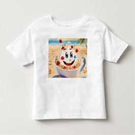Camiseta Infantil Dia de Praia Cereal e Ataque Noturno Estrelado