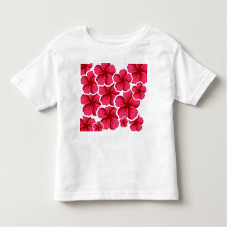 Camiseta Infantil Dia de sol das flores cor-de-rosa para o meu lindo