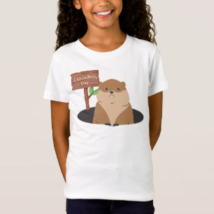 Camiseta Infantil Dia do Tatu Branco Gráfica Fofa