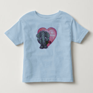 Camiseta Infantil Dia dos namorados do elefante