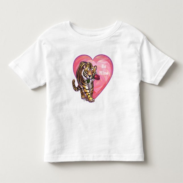 Camiseta Infantil Dia dos Namorados do Tigre (Frente)