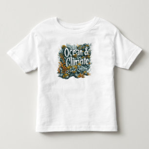 Camiseta Infantil Dia dos Oceanos - Texto sobre Oceanos e Clima com