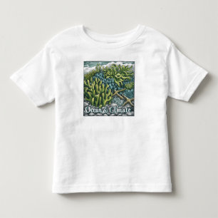 Camiseta Infantil Dia Mundial dos Oceanos - Recifes de Coral e Clima