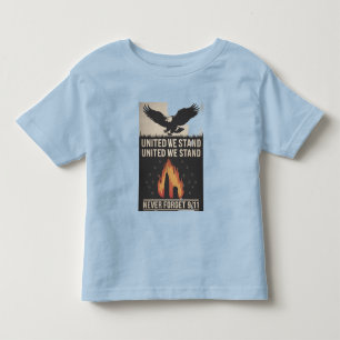 Camiseta Infantil Dia Patriótico (Lembrança de 11 de setembro)
