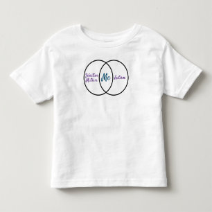 Camiseta Infantil Diagnóstico duplo do diagrama Venn