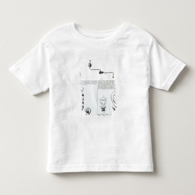 Camiseta Infantil Diagramas das ampolas e dos seus suportes (Frente)