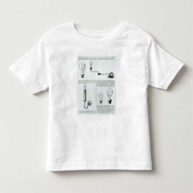 Camiseta Infantil Diagramas das ampolas e dos seus suportes (Frente)