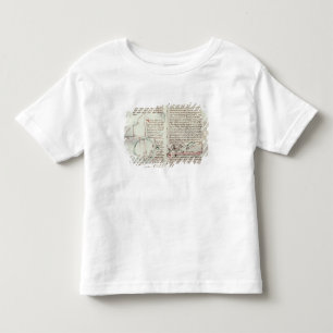 Camiseta Infantil Diagramas das medidas e do texto (velino)