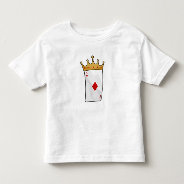 Camiseta Infantil Diamond Ace com a Coroa Rei (Frente)