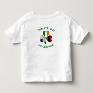 Camiseta Infantil Diáspora Africana Shamrock Pessoal Irlandês Americ